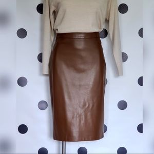 Vegan Leather Skirt